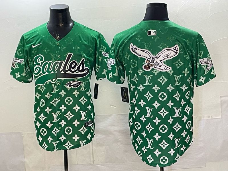 Men 2026 Philadelphia Eagles Blank Green Nike Limited NFL Jersey style 0005